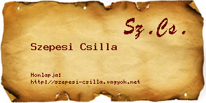 Szepesi Csilla névjegykártya